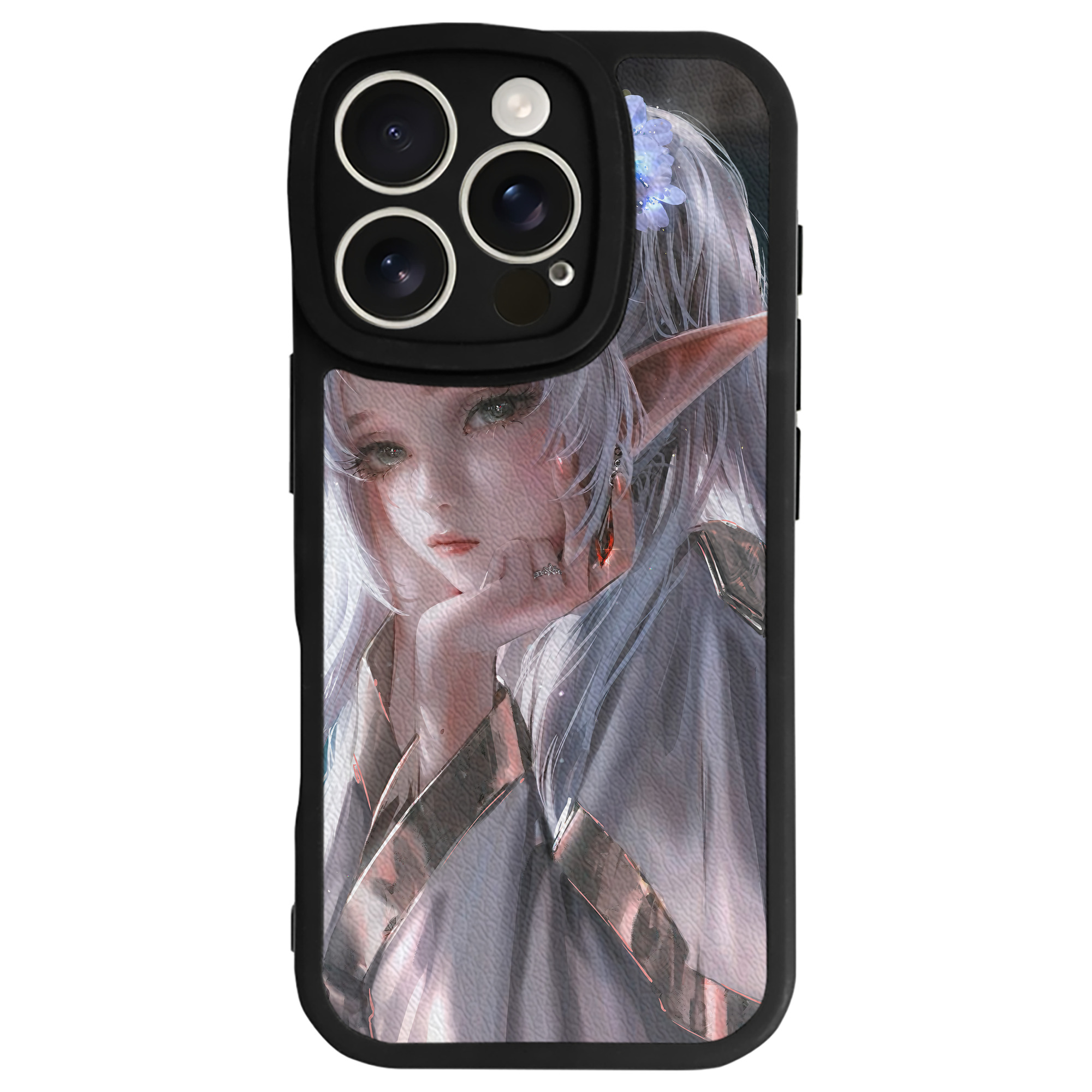 （画像用） 葬送のフリーレン Frieren 【iPhone 16シリーズ対応】シリコンスマホケース（レザー調） 材質：シリコン